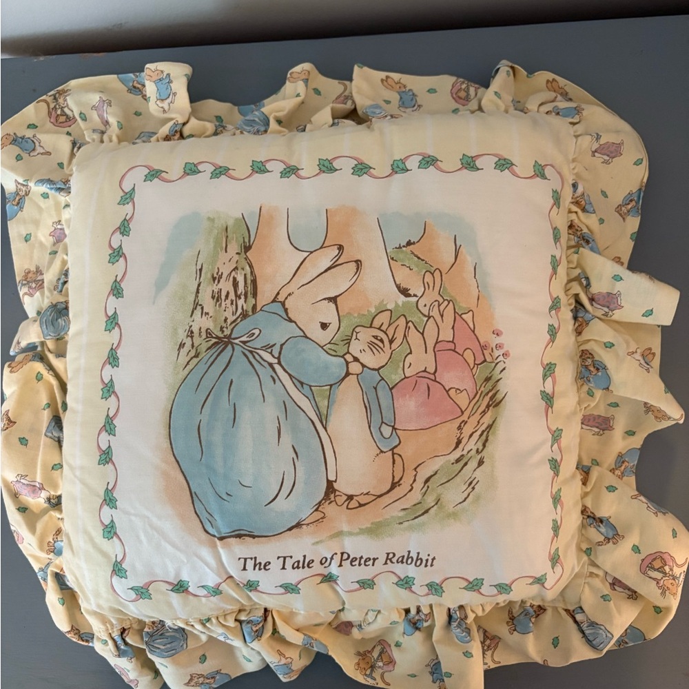 Beatrix Potter Peter Rabbit Decorative Baby Pillow
